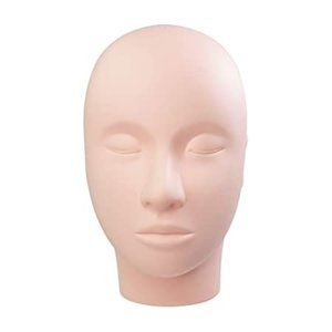 Mannequin Head for Makeup Practice, Lash Extension Practice